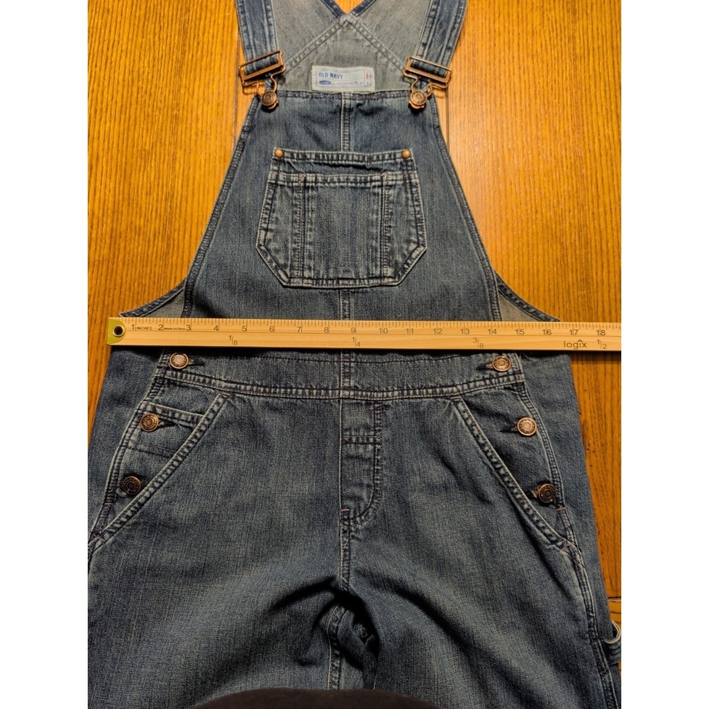 Vintage Old Navy 90s Y2K Blue Denim Overalls Bibs Size Small Jean Carpenter Bib - Picture 13 of 16